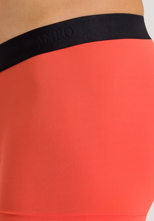 Hanro Micro Touch Boxer Brief In Tiger Lily