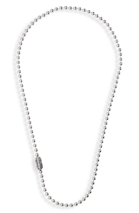 Shop Good Art Hlywd Desert Sessions Pop Lock Ball Chain Necklace In Silver