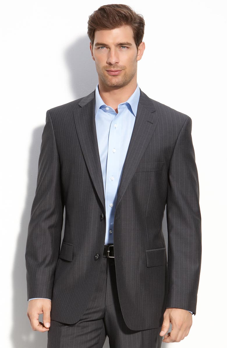 BOSS Black 'Pasini/Movie' Grey Stripe Wool Suit | Nordstrom