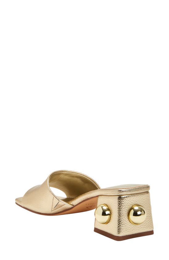 Shop Katy Perry The Gemm Stud Slide Sandal In Gold