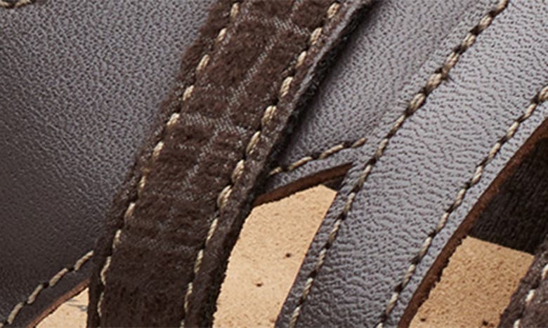 Clarks Merliah Holly Strappy Wedge Heel Platform Sandals In Dark Brown