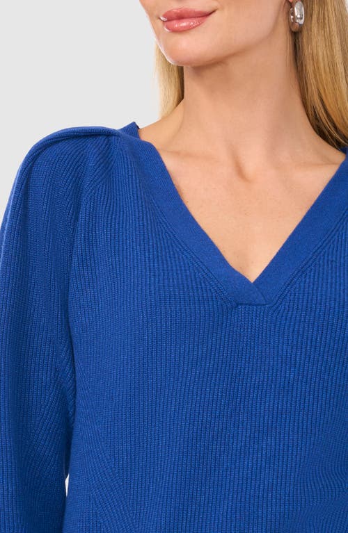 Halogenr Halogen(r) Raglan Rib Sweater In Blue Dusk