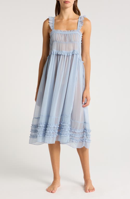 Free People Moon Phase Midi Nightgown at Nordstrom,