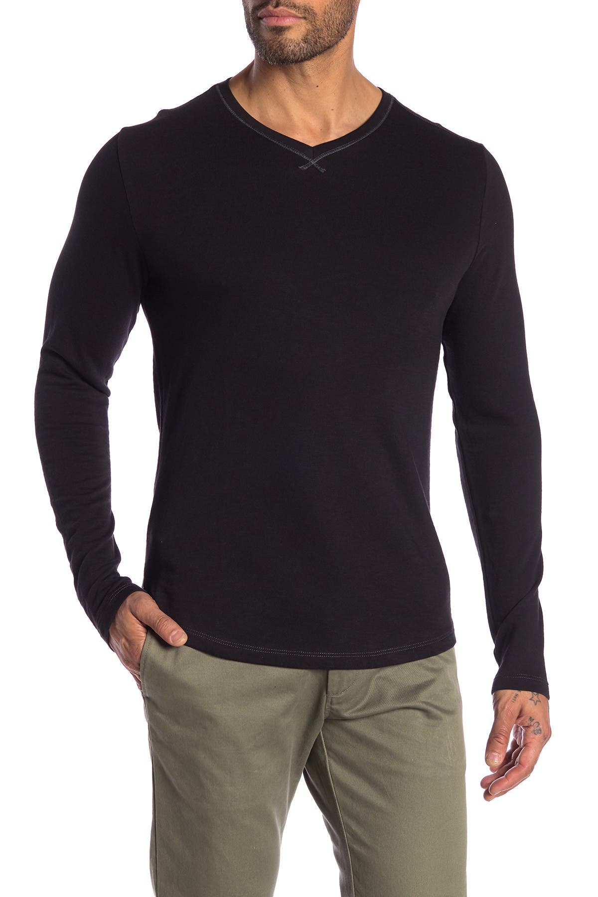 ROBERT BARAKETT | Roland V-Neck Long Sleeve Tee | Nordstrom Rack