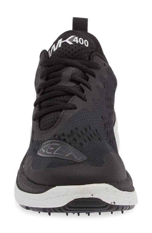 Keen Wk400 Walking Sneaker In Black/white