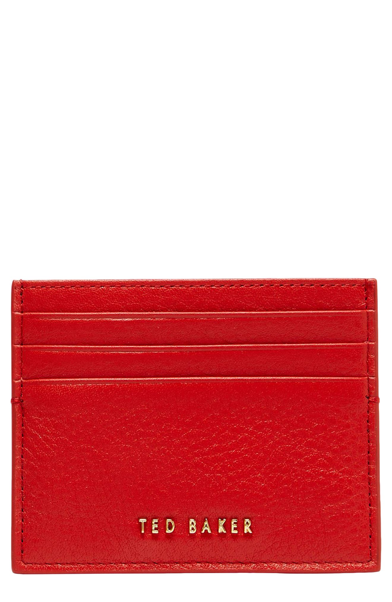 Aleksandra Badura - Small Leather Goods - Business Card Holder in Calfskin  - Red - Luxury High Quality - Avvenice