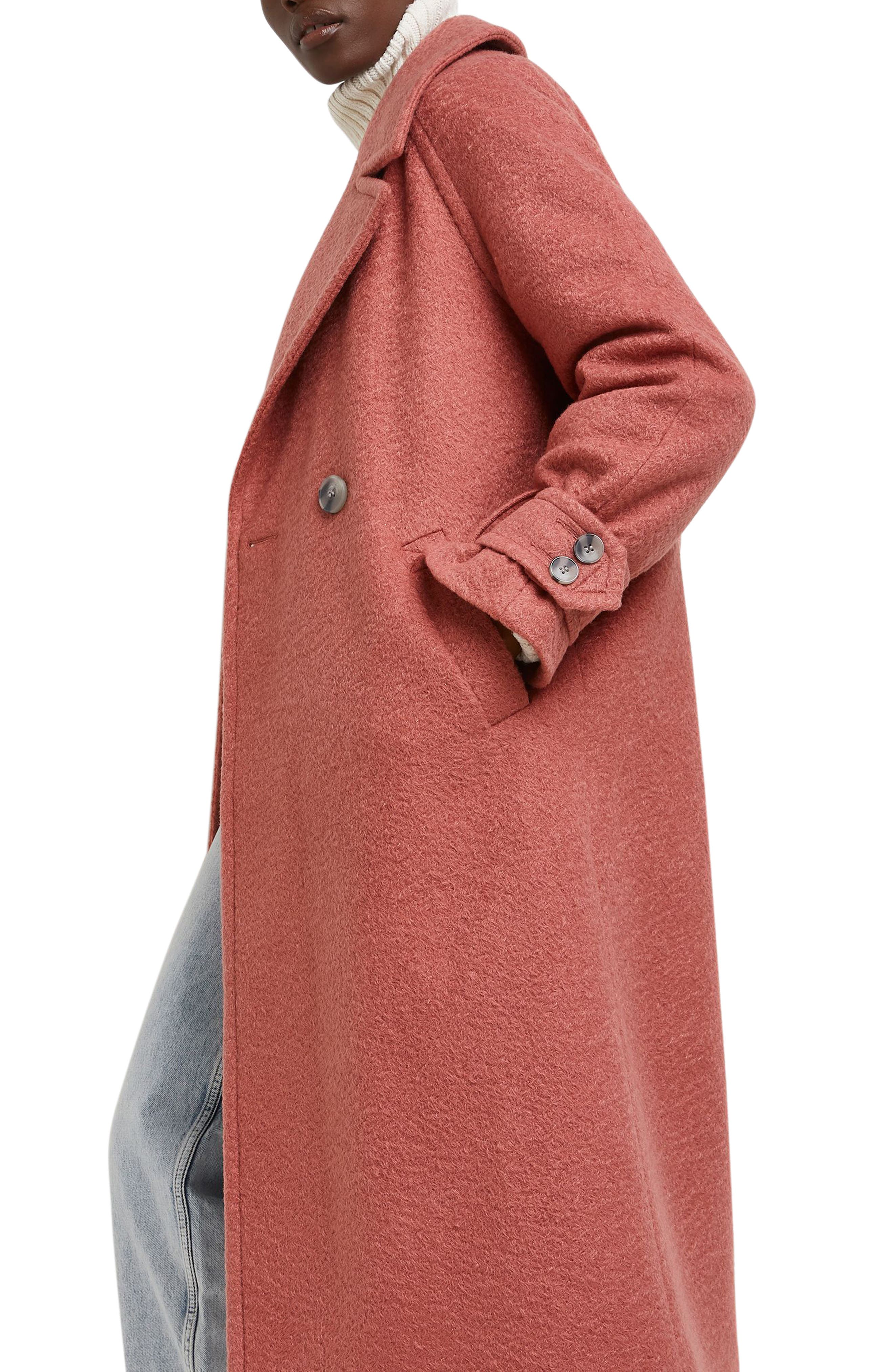 river island blue slouch coat