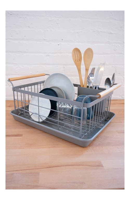 Yamazaki Tosca Dish Drainer Rack In Gray