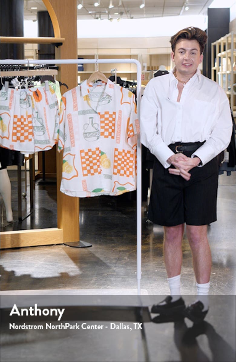 Piccolo Print Button-Up Shirt & Shorts, sales video thumbnail
