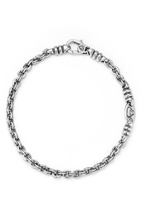Lagos Anthem Double Link Chain Bracelet In Silver