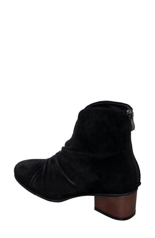 Antelope Niara Ruched Bootie In Black