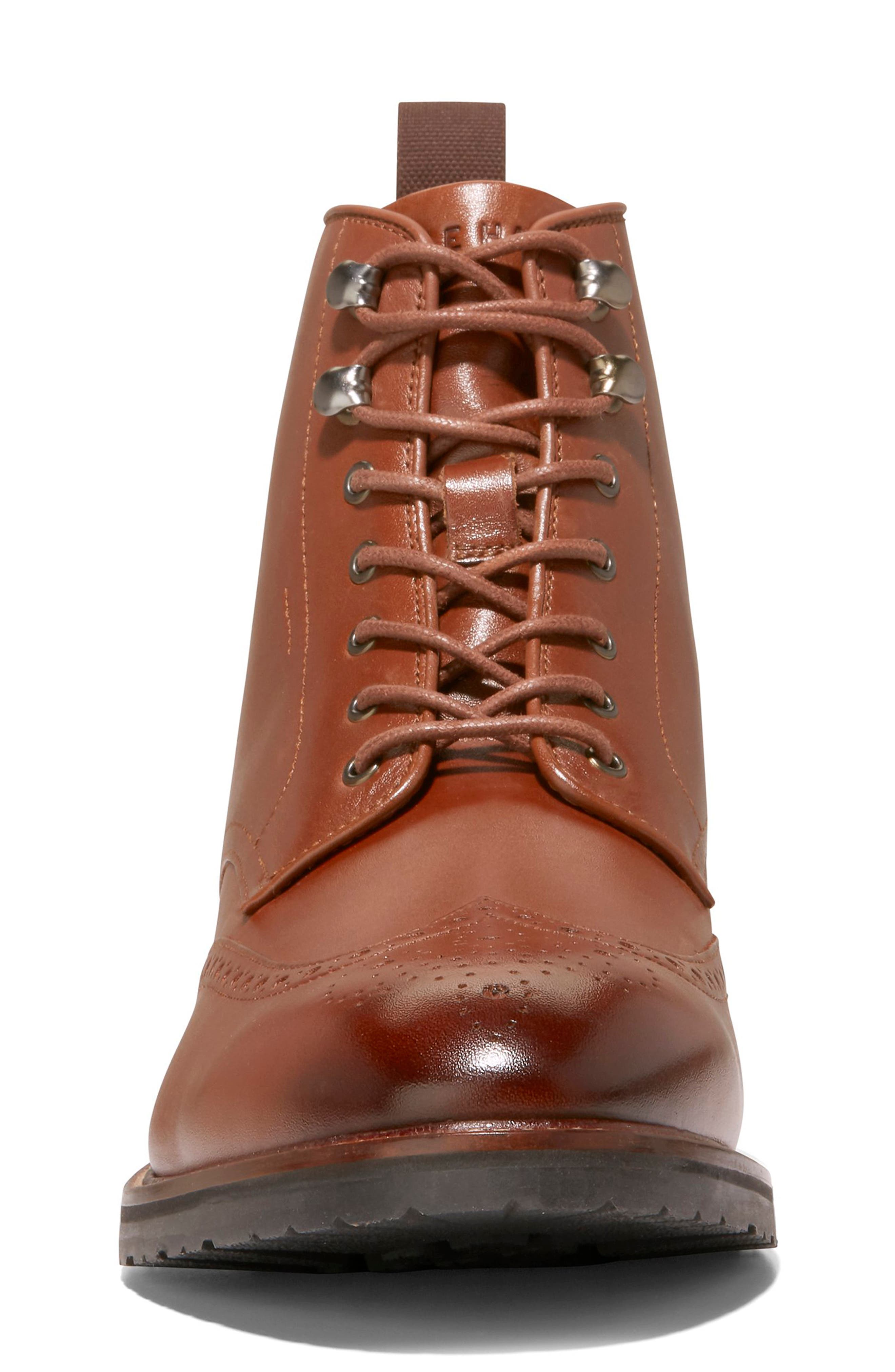 Cole Haan Men's Berkshire Wingtip Boots - Black | Smart Closet