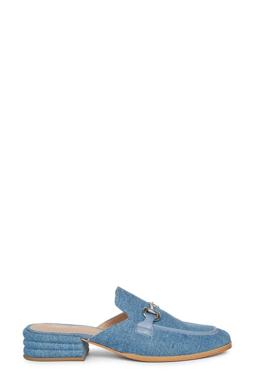 Shop Saint G Savannah Bit Loafer Mule In Denim