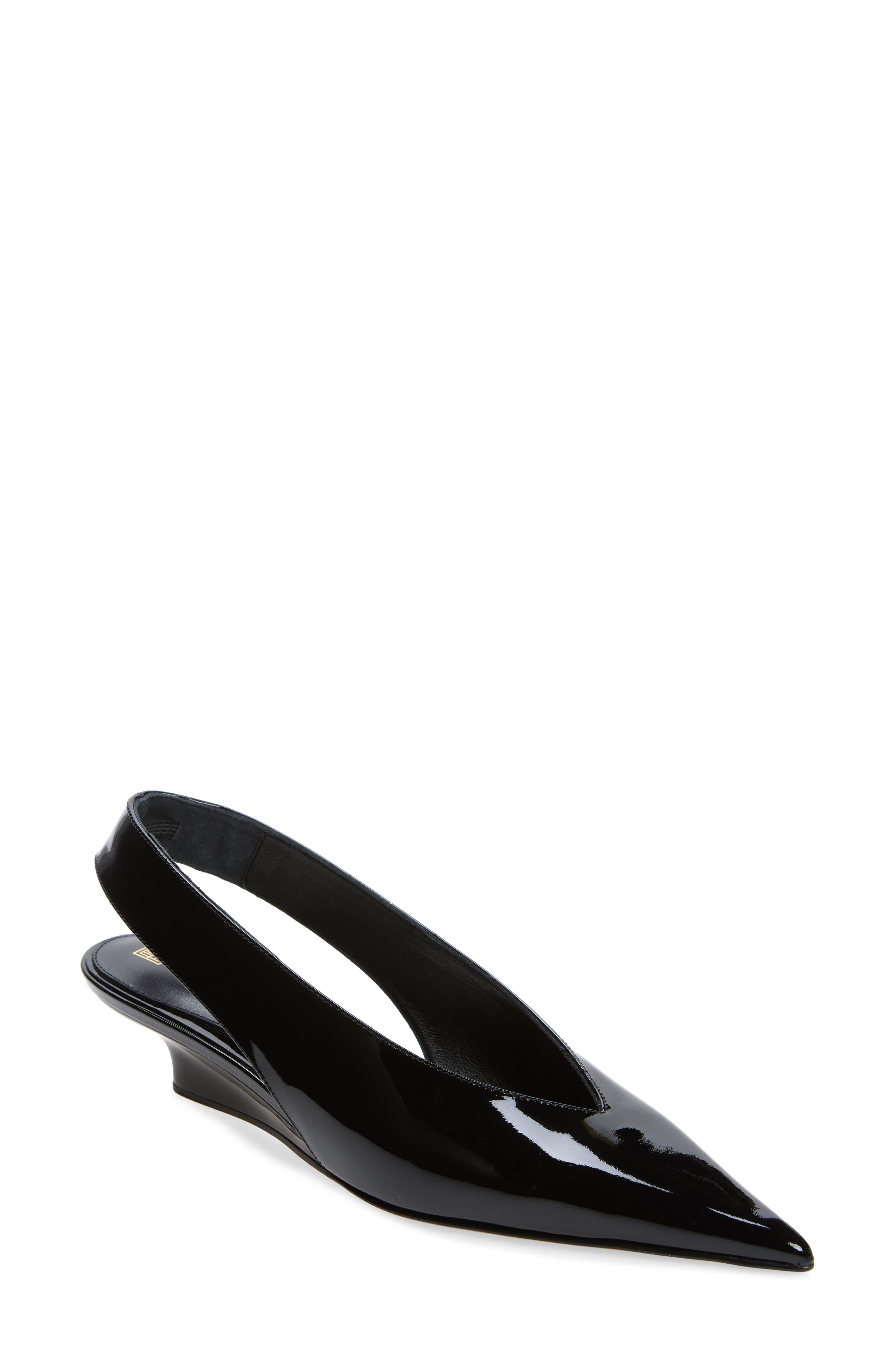 TOTEME Slingback Wedge Pump in Black Cover