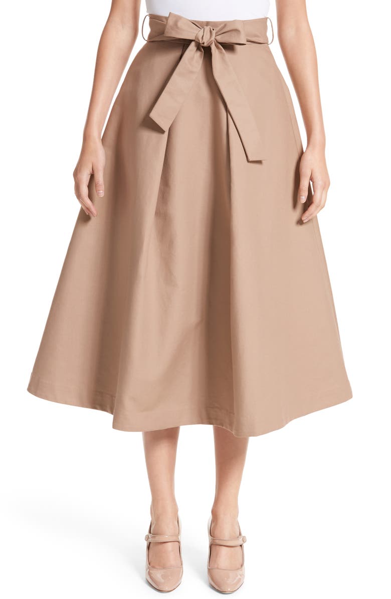 Co Belted Cotton Skirt | Nordstrom