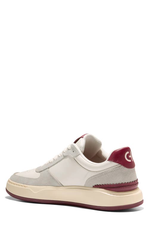 Shop Cole Haan Grandpro Crossover Sneaker In Ivory/cabernet/glacier Gray