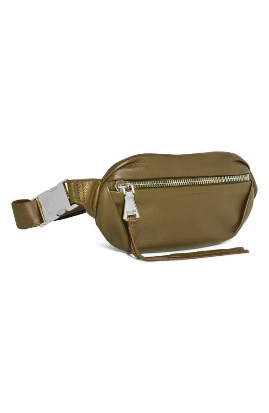 Shop Aimee Kestenberg Milan Leather Belt Bag In Soft Olive