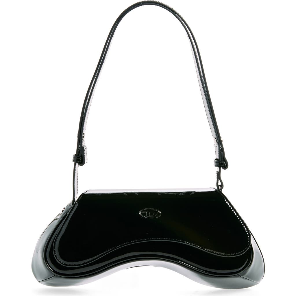 Diesel Women Black Play Crossbody Bag In Black