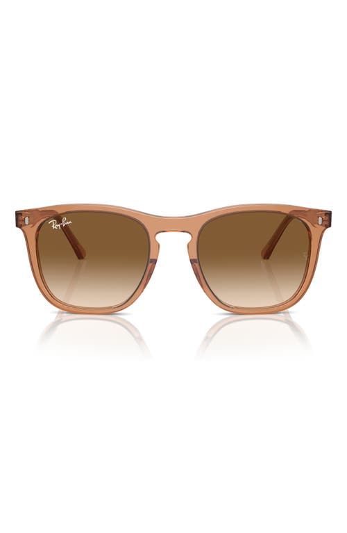 Ray-Ban 53mm Square Sunglasses in Transparent Blush at Nordstrom