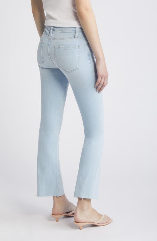 Shop Frame Le Crop Mini Bootcut Jeans In Clarity