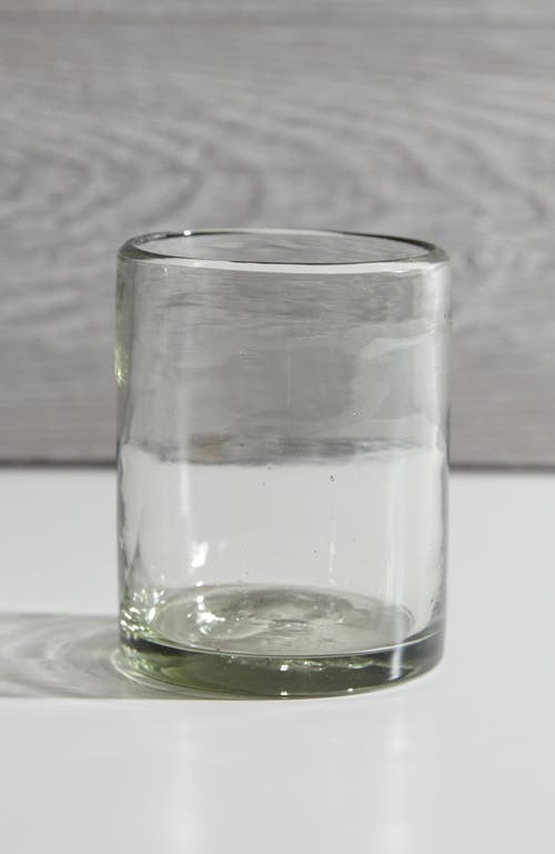 Verve Culture Set Of 4 Clear Handblown Glasses In Clear