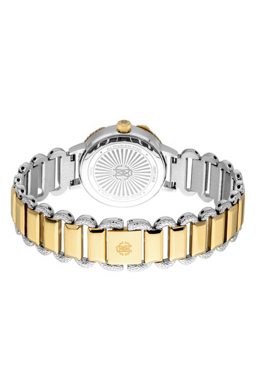 Roberto Cavalli Bracelet Watch, 30mm In Two Tone Silver And Gold