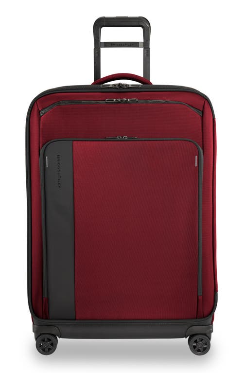 Large ZDX 29-Inch Expandable Spinner Packing Case in Brick Red