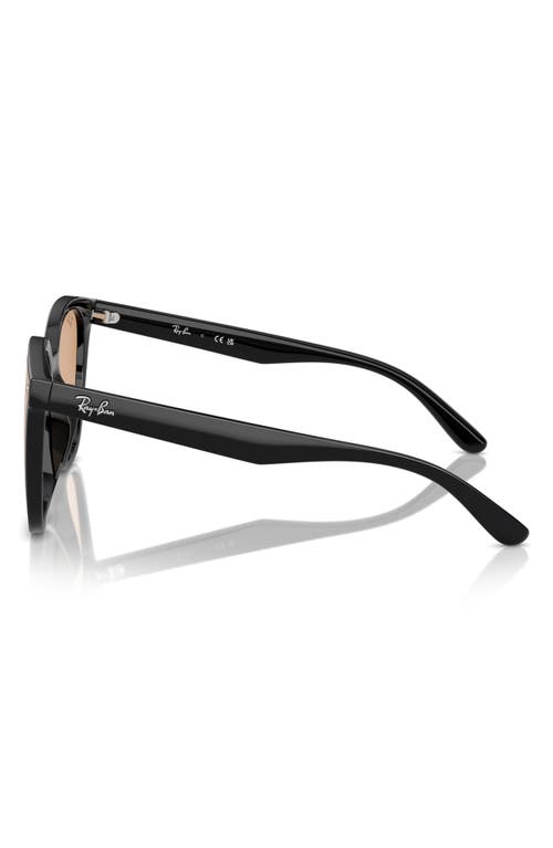 Ray Ban 66mm Oversize Irregular Sunglasses In Black/brown