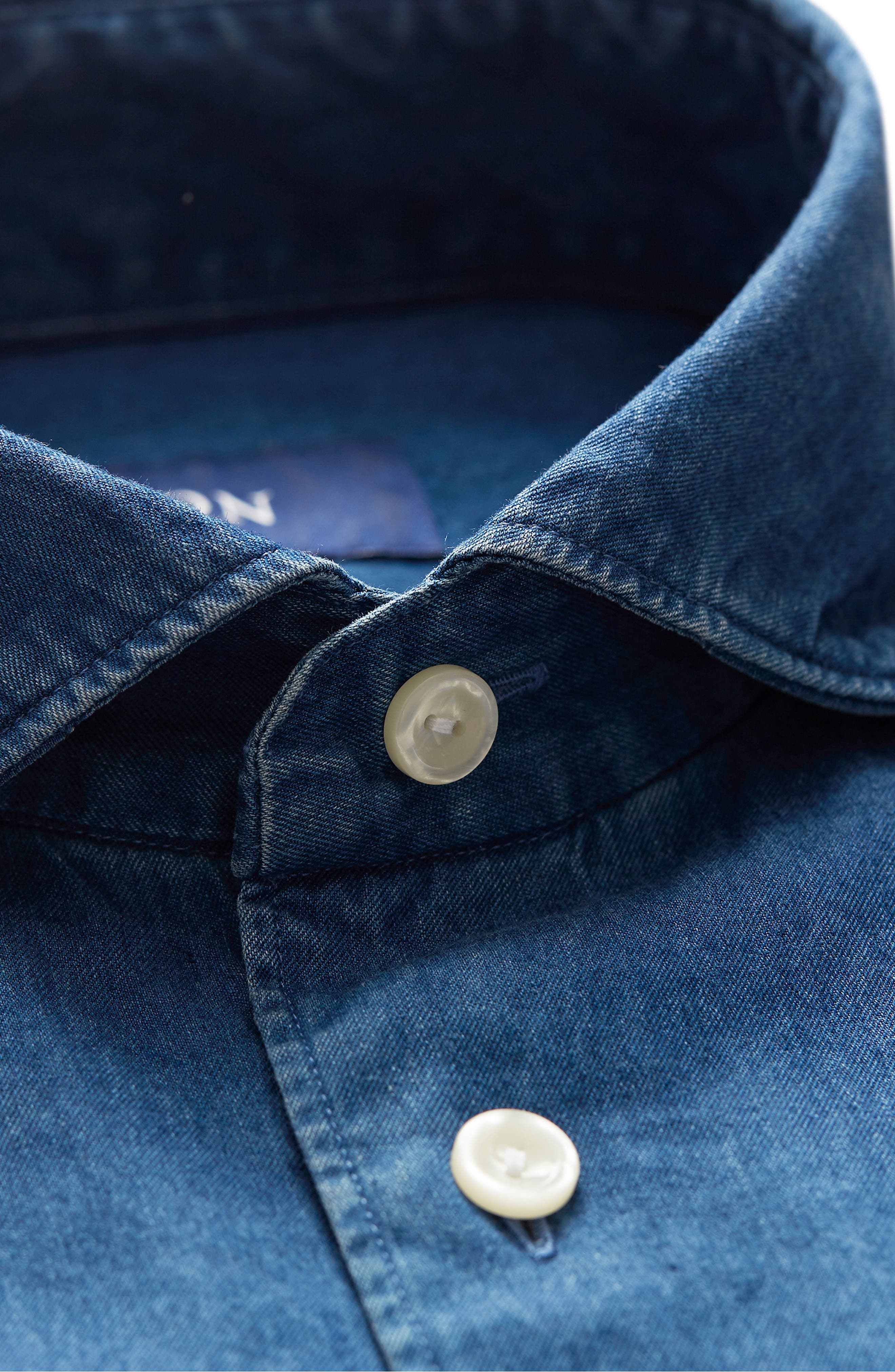 Eton Contemporary Fit Chambray Shirt 