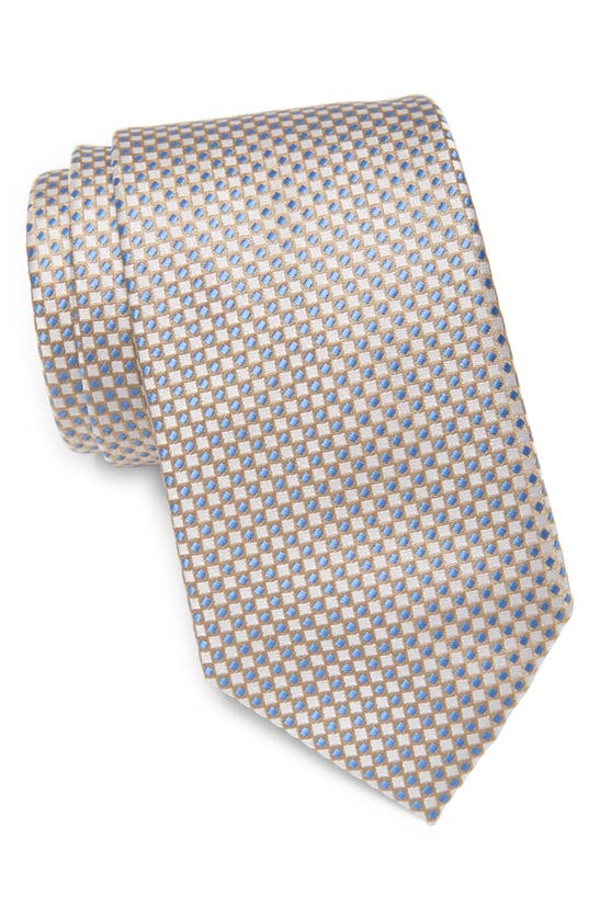 Tommy Hilfiger Micro Neat Dot Tie In Taupe