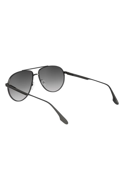 Shop Victoria Beckham V Line 61mm Aviator Sunglasses In Gun/grey Gradient