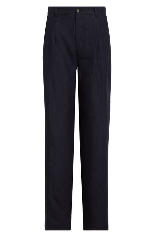 De Bonne Facture Two-pleat Linen Trousers In Gray