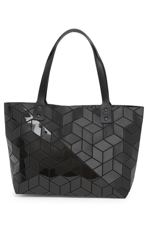 Shop Patrizia Luca Diagonal Two-tone Geometric Tote Bag In M.black/s.black