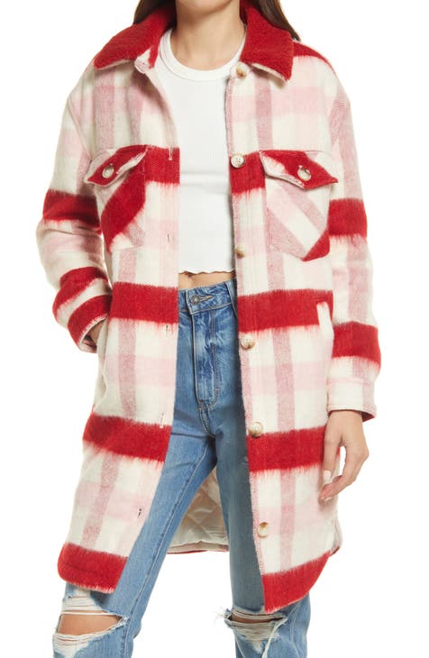 Women's Red Wool & Wool-Blend Coats | Nordstrom