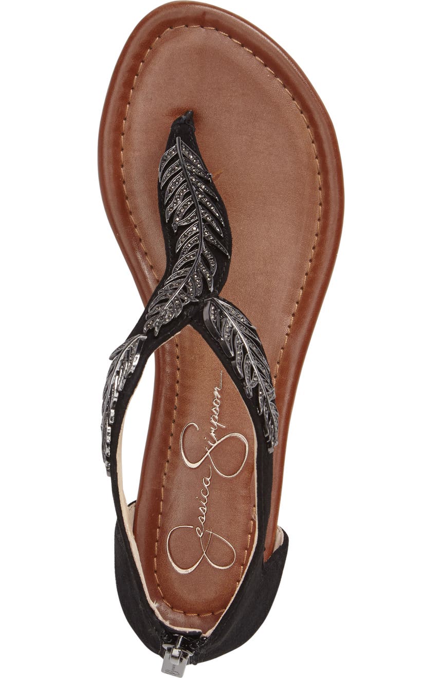 Sandal Feather Sandal Embellished Embellished Feather Feather Kalie Kalie Kalie Embellished Sandal dBerxCoW