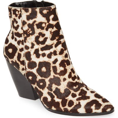 Charles David Niche Genuine Calf Hair Bootie, White