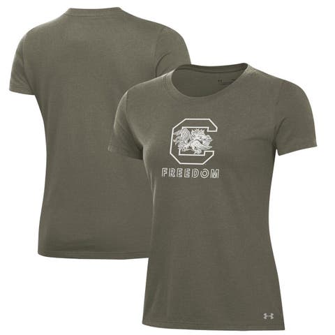 Under Armour Women's Under Armour Heathered Gray Maryland Terrapins Freedom  Performance T-Shirt