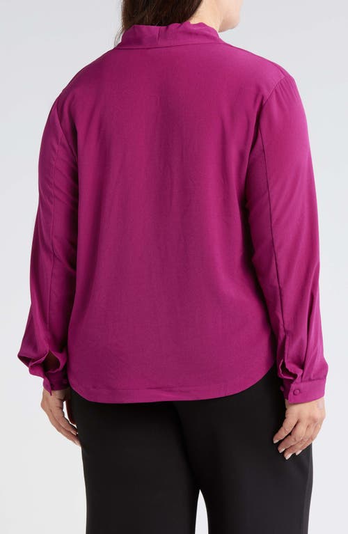 Universal Standard Better Than Crêpe De Chine V-neck Top In Akala Purple