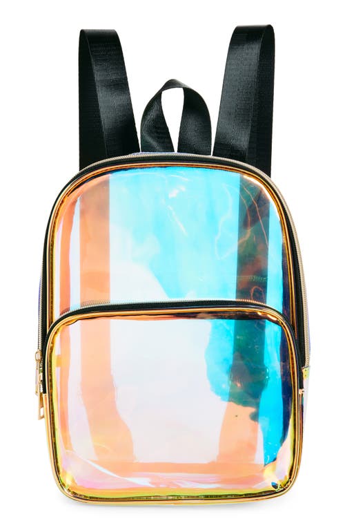 Ruby & Ry Clear Hologram Mini Backpack in Multi 