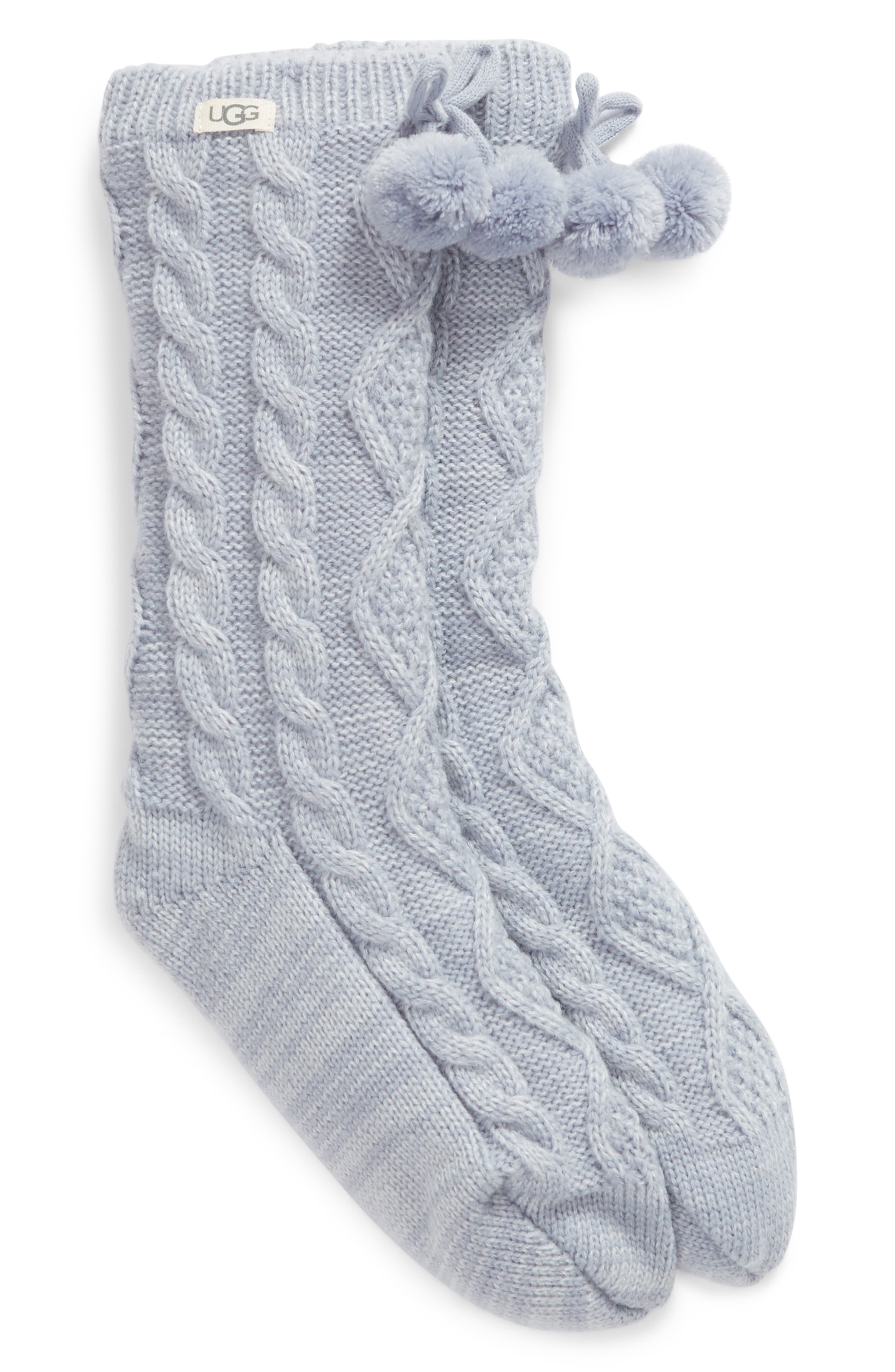 UGG® Pom Pom Fleece Lined Socks Nordstrom