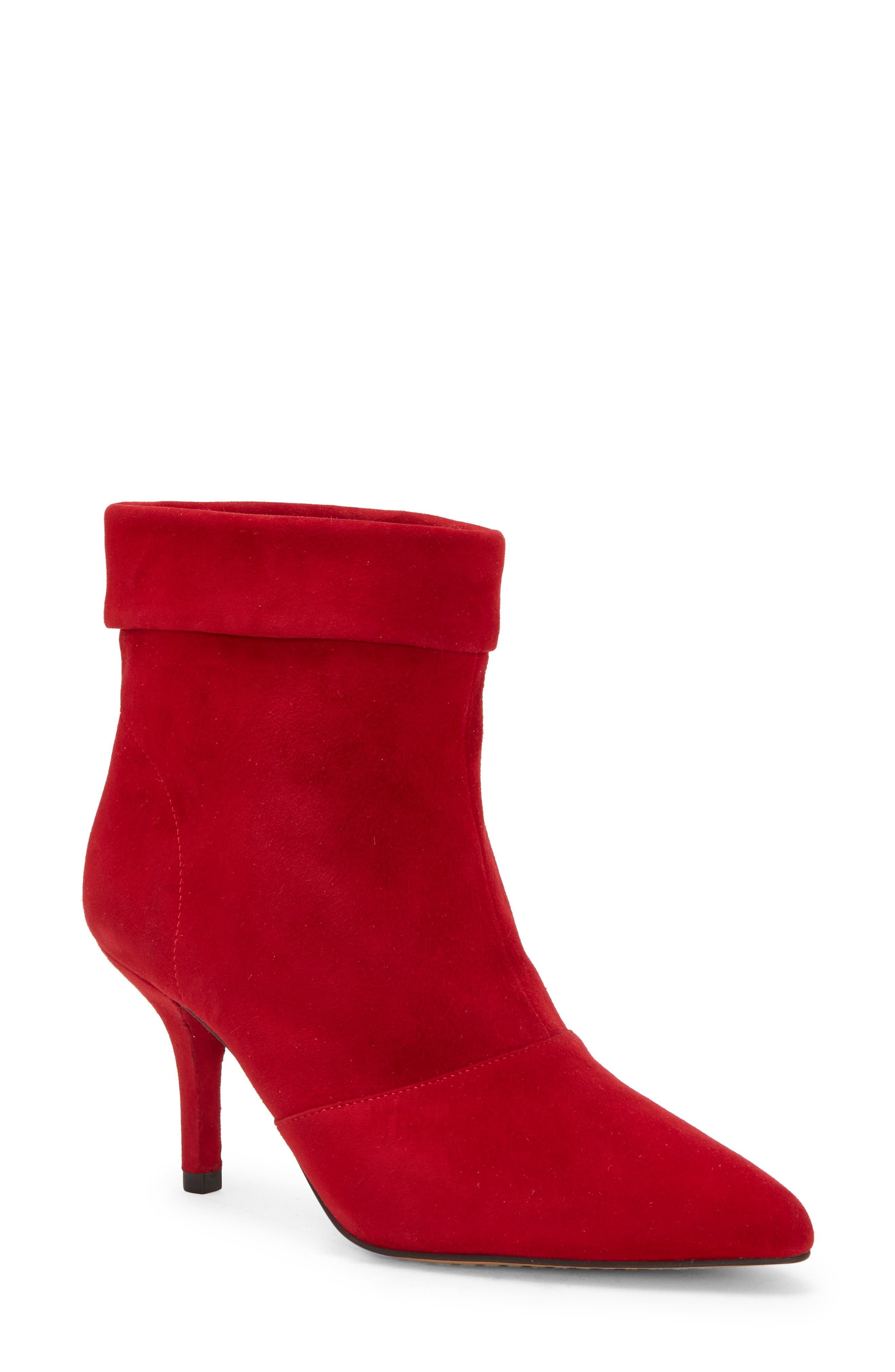 UPC 192151295814 - Women's Vince Camuto Amvita Bootie, Size 7 M - Red ...