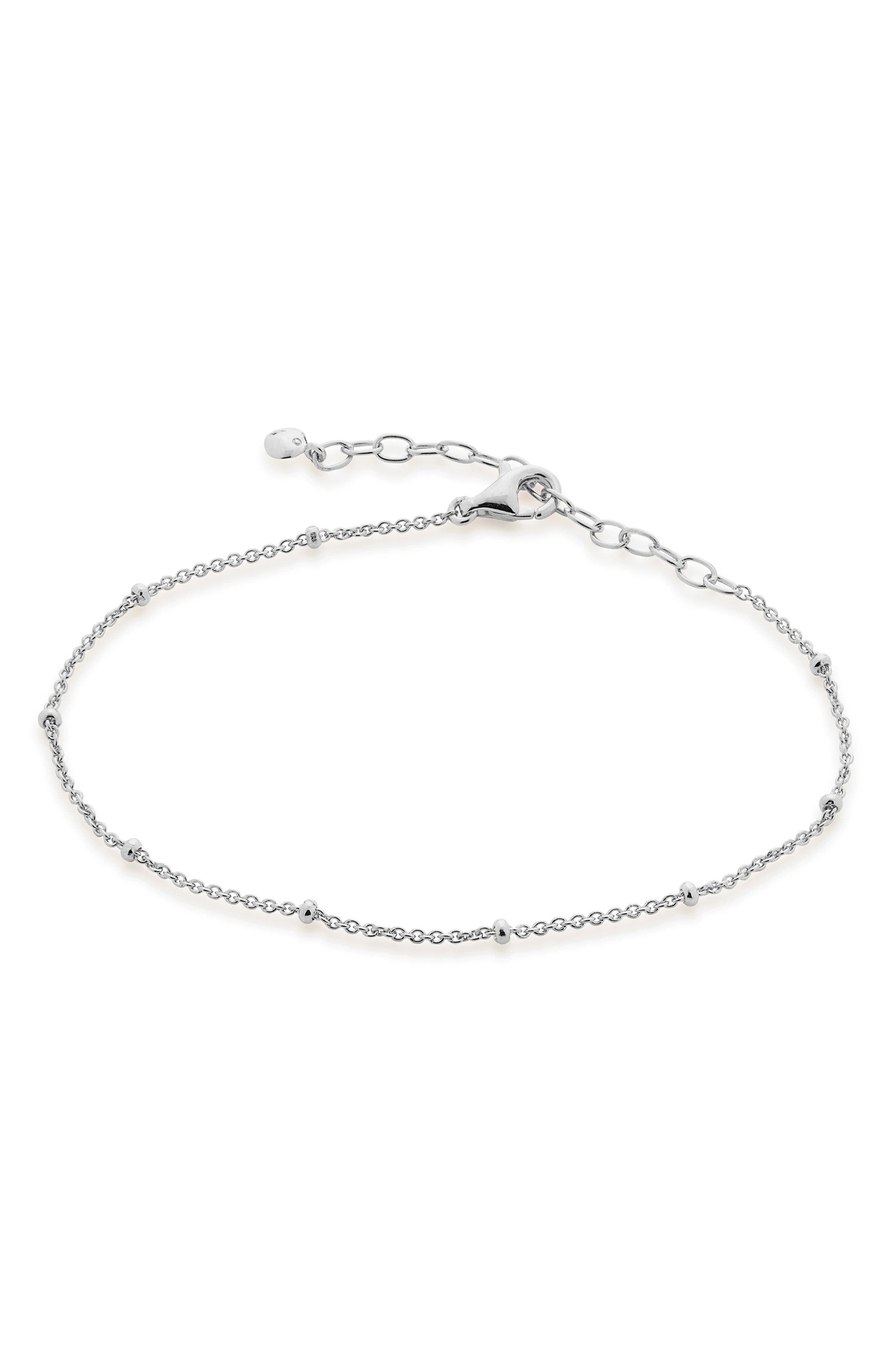 fine silver chain bracelet