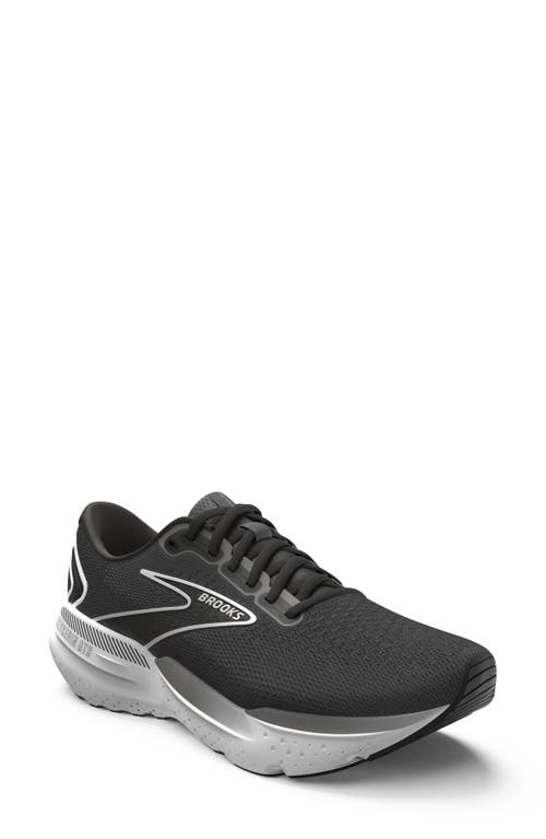 Shop Brooks Glycerin Gts 21 Running Shoe In Black/grey/white