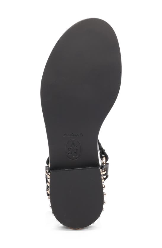 Shop Ash Patsy Studded Slingback Sandal In Black