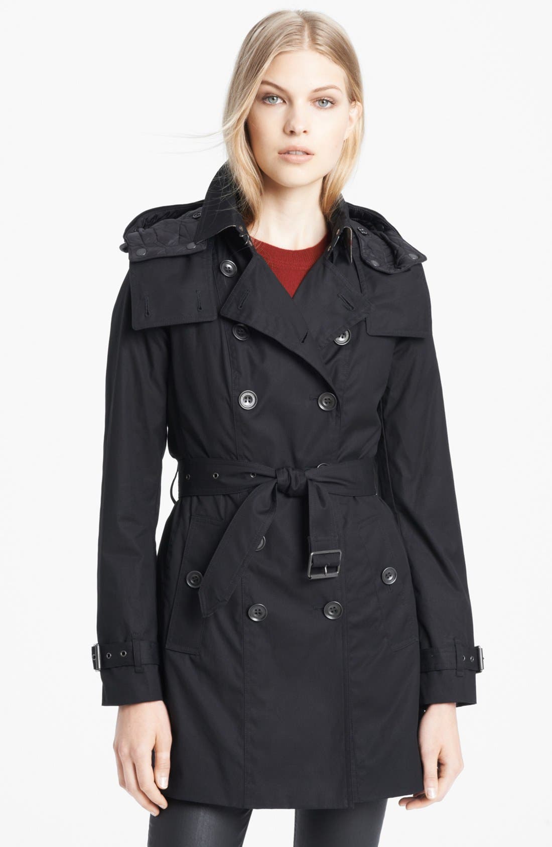 burberry quilted trench jacket with detachable hood