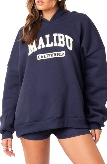 Malibu Muse Boyfriend Hoodie - White