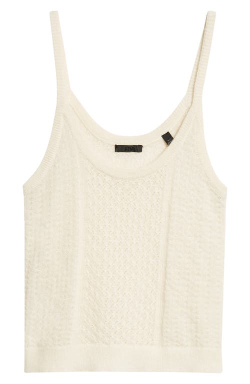 Shop Atm Anthony Thomas Melillo Mixed Stitch Sweater Tank In Chalk