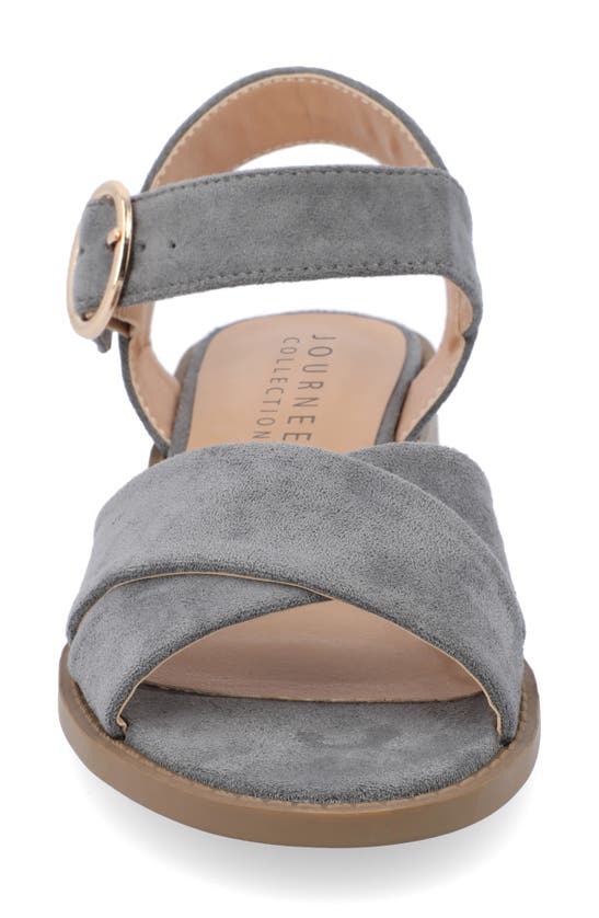 Journee Collection Cressida Sandal In Grey