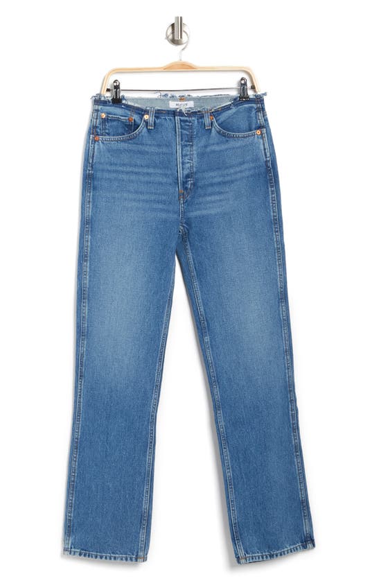 Re/done Raw Waist Loose Conversion Jeans In Denim | ModeSens