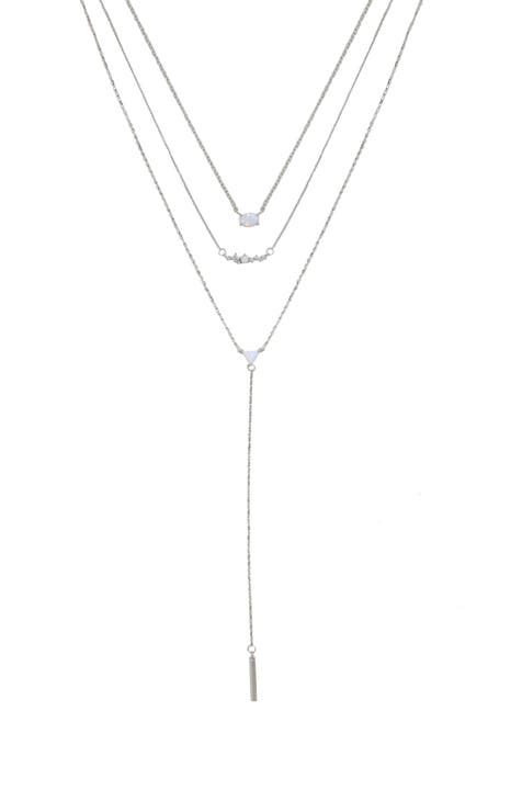 Set of 3 Opal Necklaces